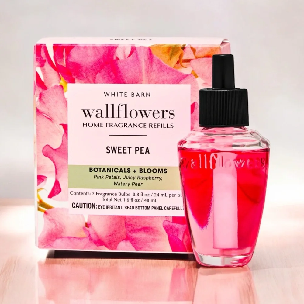 Bath and Body Works Wallflowers Sweet Pea 2 Pack Refills NWT - Picture 2 of 4